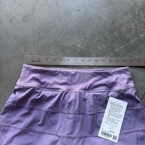 Lululemon Pace Rival Mid-Rise Skirt Women's Size 6 Purple Ash Athletic - NWT - Picture 9 of 11